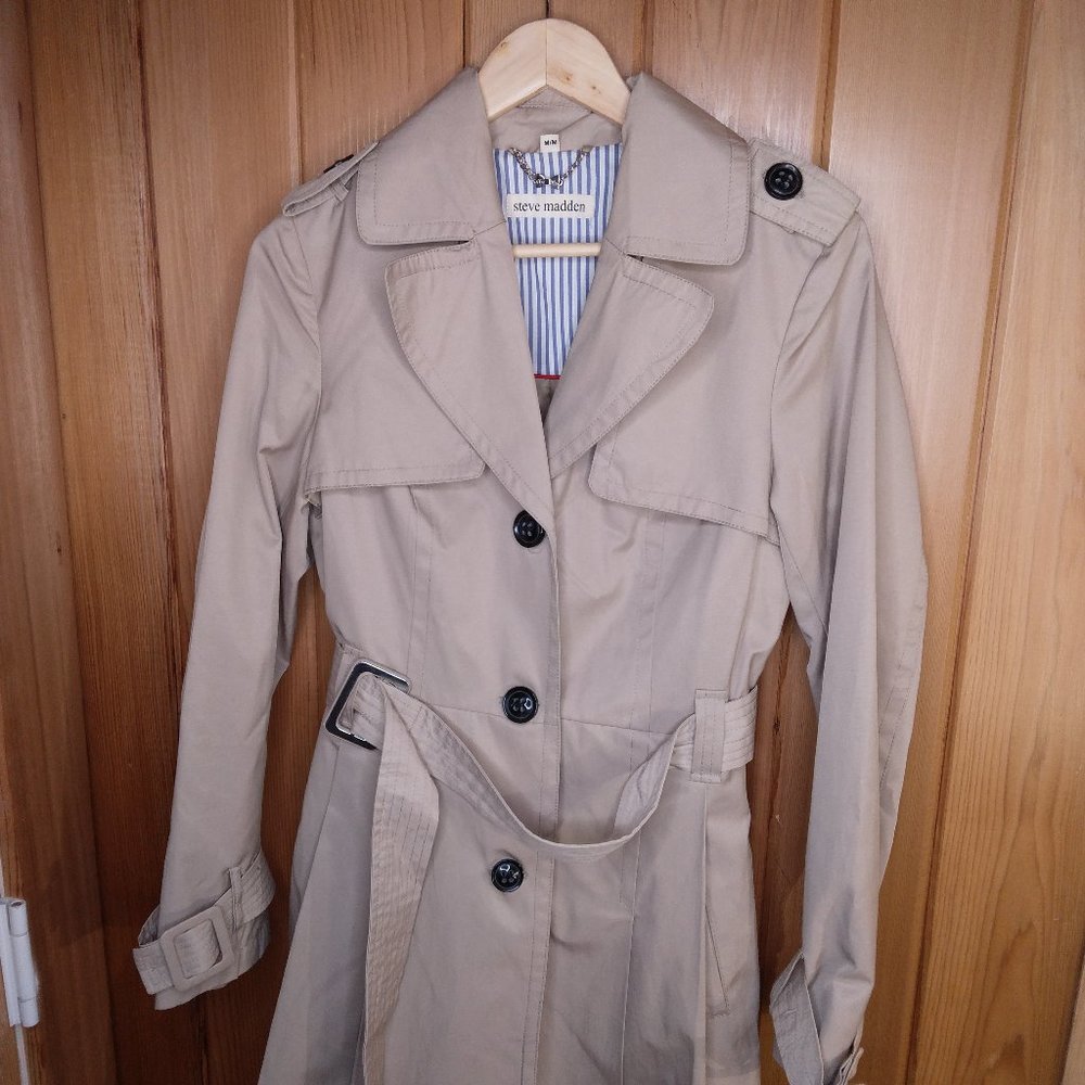 STEVE MADDEN Women's Trench Coat Size M